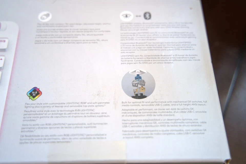 BRAND NEW SEALED Logitech G715 Clicky Switches with Palm/Wrist Rest - Image 4 of 4