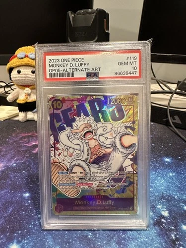 2023 ONE PIECE OP05 119 MONKEY D LUFFY GEAR 5 NIKA SEC ALT ART ENGLISH PSA 10