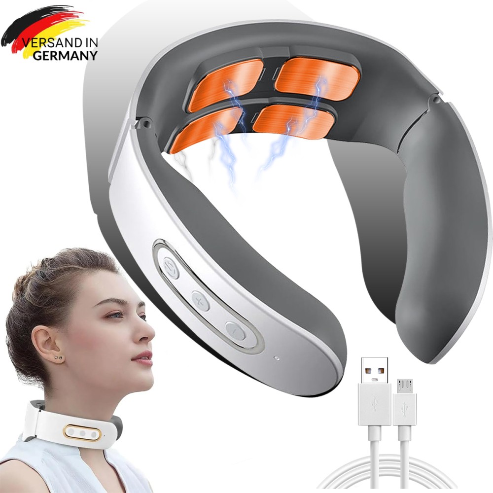 Nackenmassagegerät 6 Modi Massage Nacken Massagegerät Vibration Wärmefunktion
