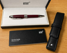 Montblanc JFK 2026 Special Edition Ballpoint Red Pen w/ Leather Pouch NEW
