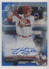 2017 Bowman Draft Chrome Pick Blue Refractor /150 Zach Kirtley #CDA-ZK Auto 08pm