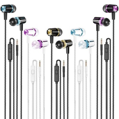 Wired Earbuds 5 Pack, Earbuds Headphones with Microphone, Earphones with Heav...