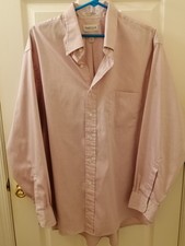 Men s Long Sleeve Van Heusen Button Down Shirt, 17-1/2, 34/35