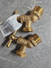 Everbilt No-Kink Hose Bibb Valve Brass 3/4" MIP Lot Of 2