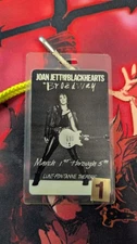Joan Jett And The Blackhearts On Broadway March 1-5 1989 Laminate Backstage Pass