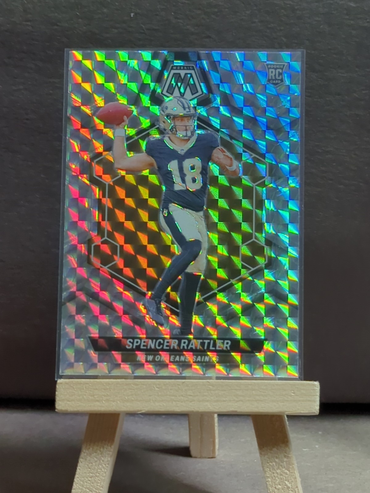 2024 Panini Mosaic - Rookies Spencer Rattler #393 Mosaic Prizm (RC)