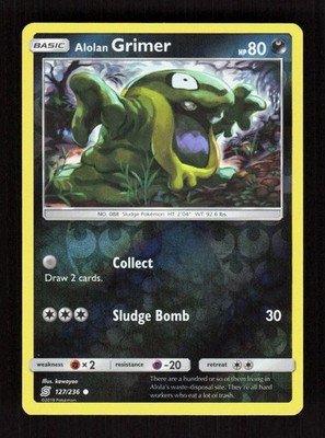 Alolan Grimer Reverse Holo 127/236 SM - Unified Minds Common NM
