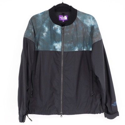 nanamica x The North Face Purple Label Mountain Wind Jacket Size S Black Tie Dye