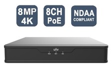 UNIVIEW NVR301-08S3-P8 8CH PoE Network Video Recorder 4K 8MP NVR, 1xSATA, NDAA