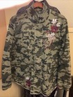 Lane Bryant Camo With Embroidery Flower Jacket  Plus Size 22/24. Raw Hem. — photo 1