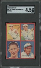 1935 GOUDEY 4-IN-1 ETHAN ALLEN 5C VGEX+ BRICKELL JONNARD WILSON SGC 4.5 PHILLIES
