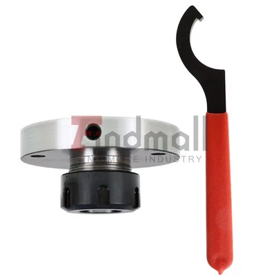 FINDMALL 100mm Diameter ER-32 Collet Chuck Bearing Steel Compact Milling Lathe