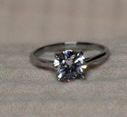 Ring, CZ Diamonique in size 8 — photo 1