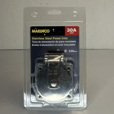 Marinco 30A 125 V Stainless Steel Marine Boat Power Inlet