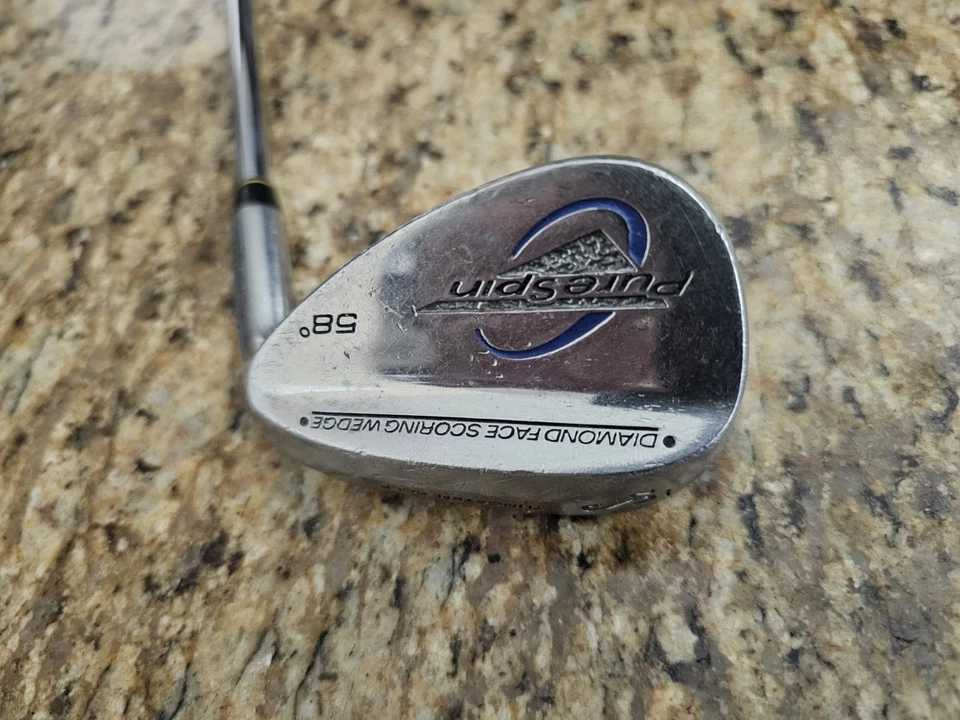 RH Pure Spin S2 Tungsten Sole Diamond Face Sand Wedge 58° Wedge-Flex Steel Shaft - Image 3 of 4