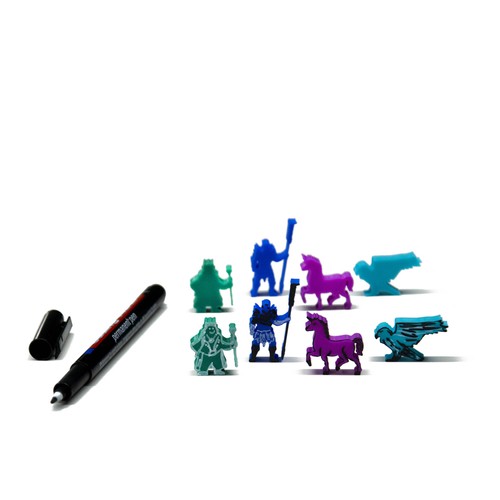 Buffalo Animal Tokens for Board Games - Board Game Accessory Meeple Upgrade - Foto 6 di 6