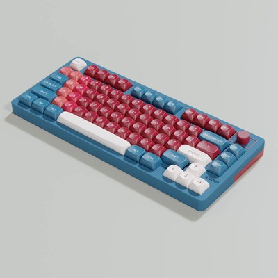 Jaycomia Red Bean PBT Keycaps Dye-Sub MOA Profile ISO ANSI Multi-Language