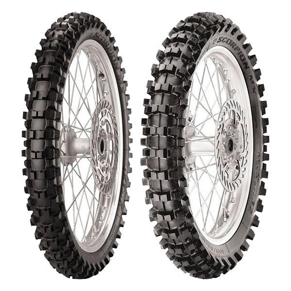 PAAR MOTORRADREIFEN PIRELLI 60/100-12 36M + 100/90-19 57M SCORPION MX32 MID CP7 - Bild 4
