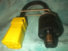 HUBBELL Locking HBL23005GB (USED) With Plug 15" Cord Adapter 10A 250VDC 480VAC