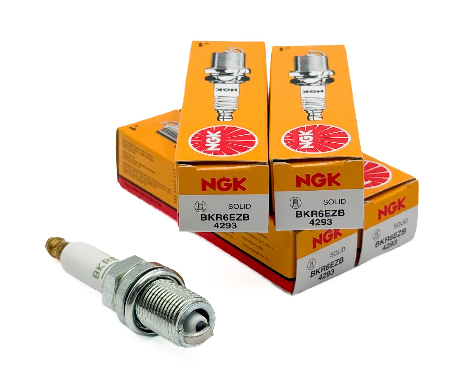 4x NGK Spark Plug 4293 BKR6EZB For Mercedes-Benz Steyr Smart Maybach
