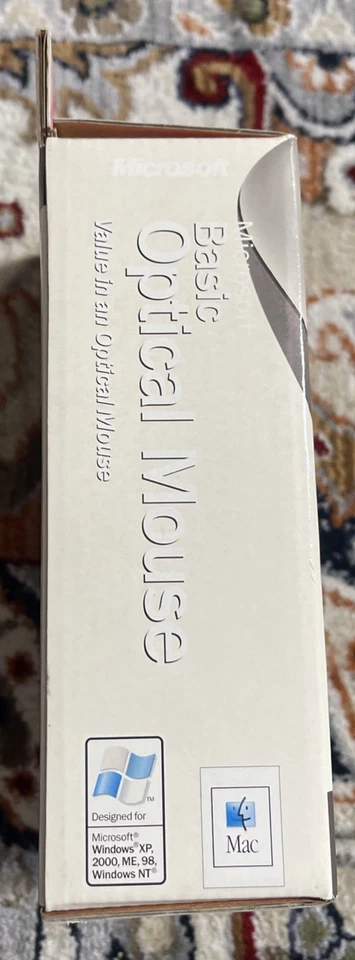 Microsoft Basic Optical Mouse Scroll Wheel PS/2 USB Wired Vintage - NEW SEALED - Image 4 of 4