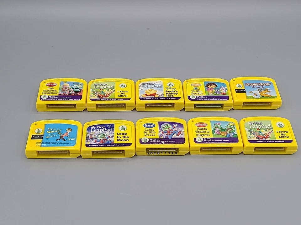 My First LeapPad Learning Game Cartridges Lot (10) Dora, Pooh, Dr. Suess, Etc. - Image 2 of 4