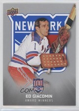 2025-26 Upper Deck New York Rangers Centennial Award Winners Ed Giacomin HOF 2o7