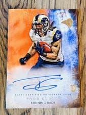 TODD GURLEY /50 FALCONS ROOKIE  ORANGE AUTO #5 RC SP 2015 TOPPS INCEPTION