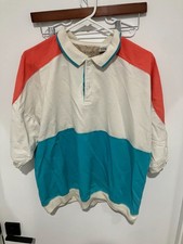 Pierre Cardin Men's Vintage 90's Colorblock Polo Shirt, Multi, XL