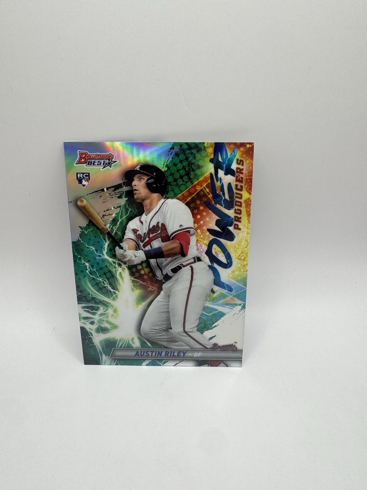 Austin Riley 2019 Bowman's Best #4 Refractor SP Rookie Card Atlanta Braves