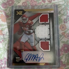 Panini 2019 XR Rookie Triple Threats Auto Mecole Hardman Jr. #215 Chiefs /149
