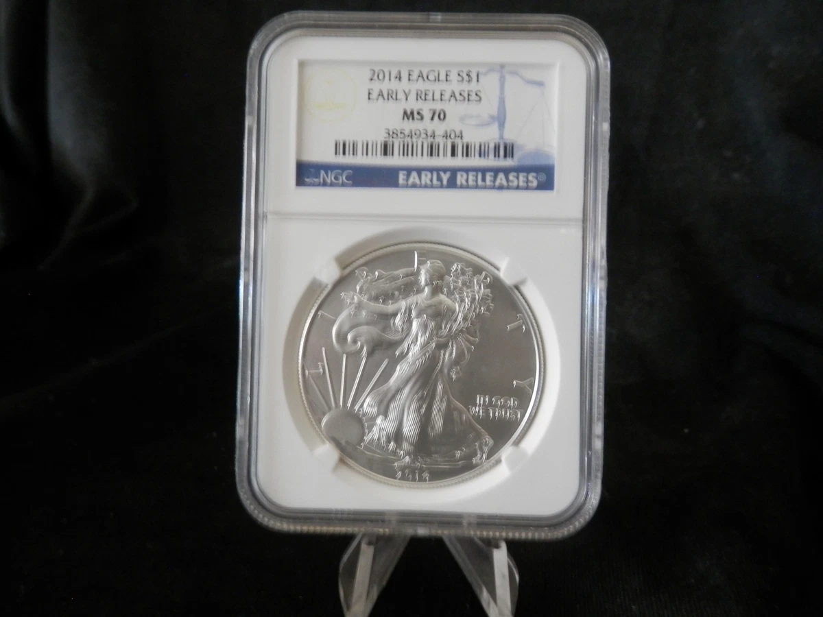 シルバーイーグル 銀貨 2014 アメリカ NGC MS70 American Eagle MS 70 Graded 2014 Silver Bullion Coins for sale | eBay