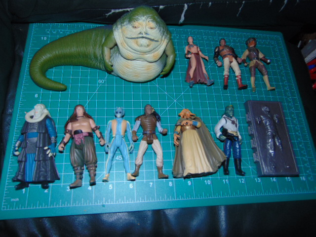 Star Wars POTF POTJ Jabba The Hutt Aliens Lot of 11 Figures