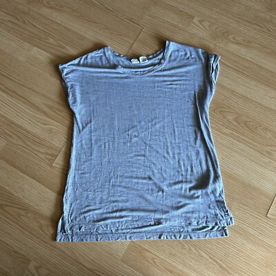 Artisan NY Light Blue Cap Sleeve Blouse Small