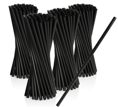 3000 Cannucce Nere Di Plastica 21 Cm Riutilizzabili Cocktail Aperitivi Succhi - Foto 10 di 13
