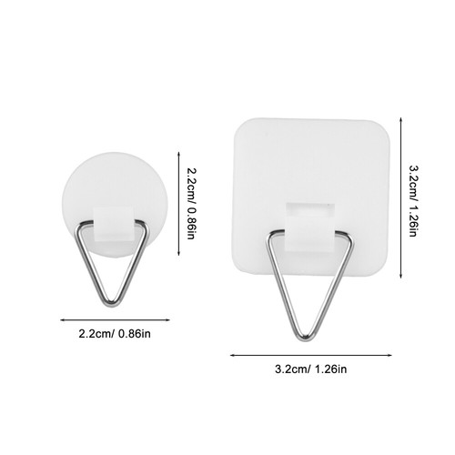 20pcs Traceless Adhesive Wall Hooks Picture Wall Hangers Plate Hangers - Bild 5 von 12