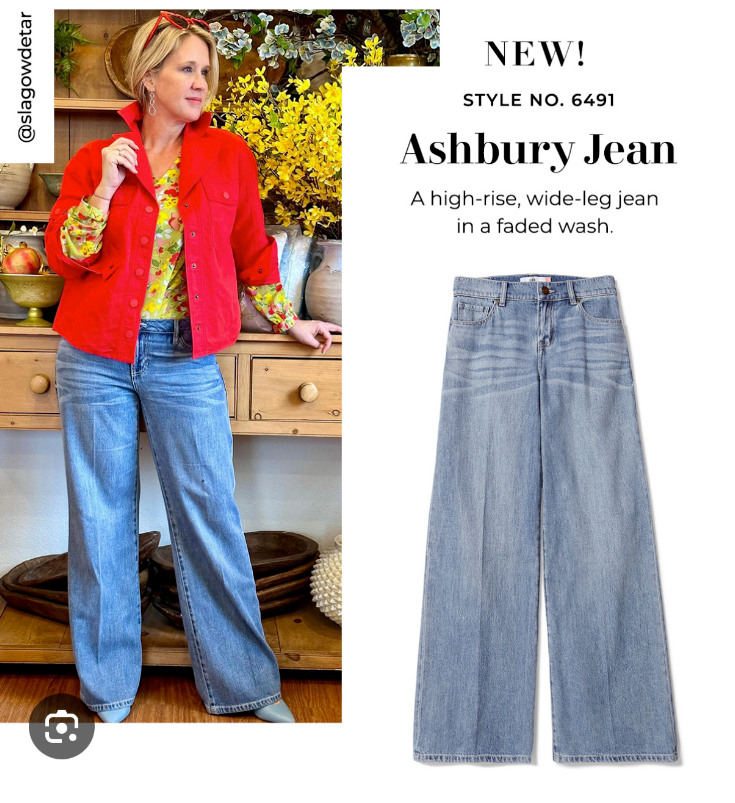 Cabi New NWT Ashbury Jean #6491 Blue denim Size 0-16 Reg Long