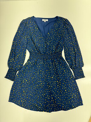 blue cheetah dress Electric Blue cheetah print long sleeve modest maxi dress