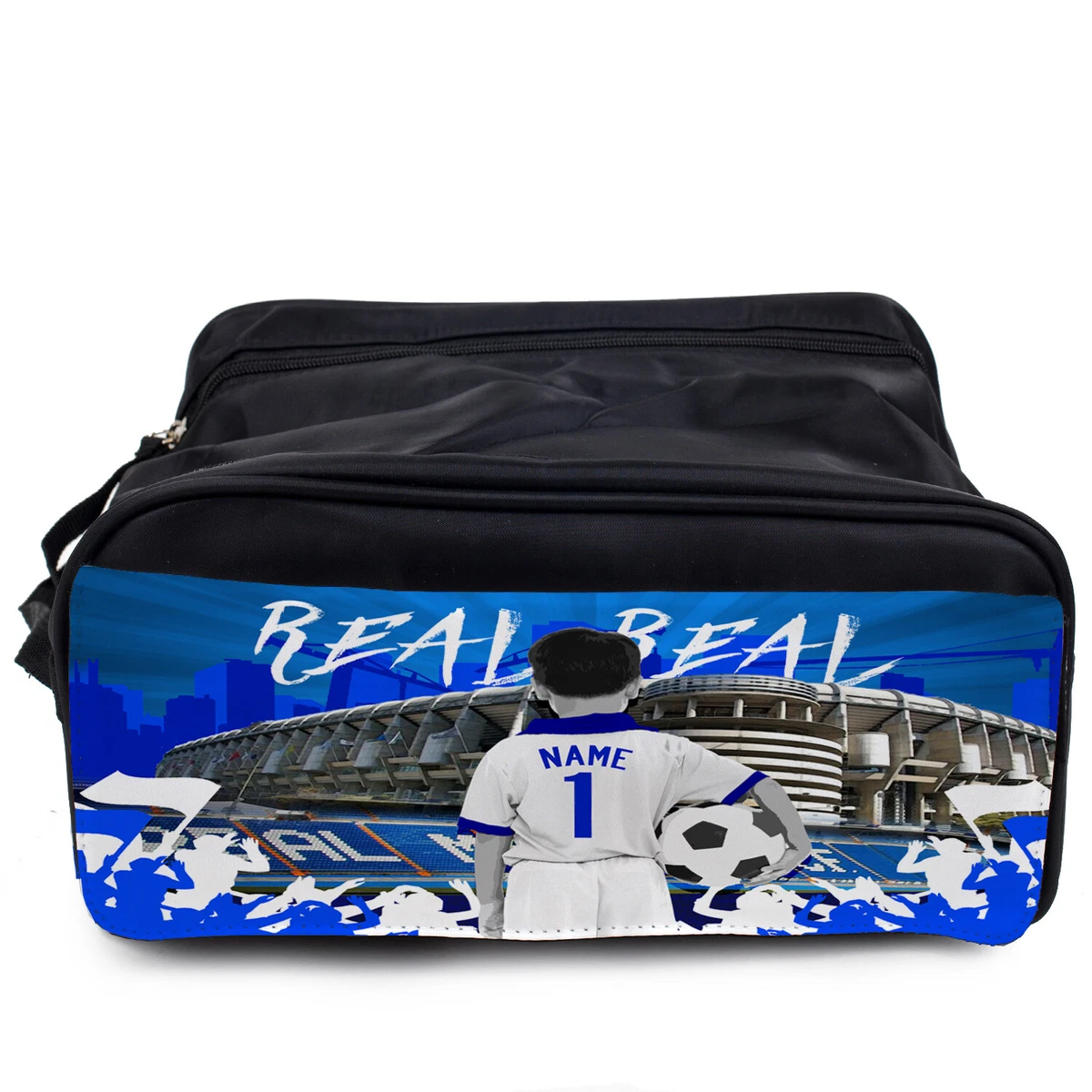 Personalised Madrid Boot Bag Football Sports School Kids PE Kit Gym Gift CFP49