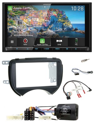 Kenwood Bluetooth Lenkrad 2DIN USB TMC DAB Navigation für Nissan Micra Tasten 10