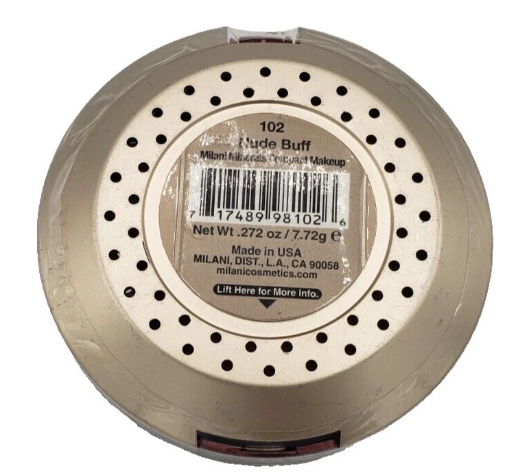 NEW Milani Mineral Compact Makeup- 102 NUDE BUFF - Image 2 of 2