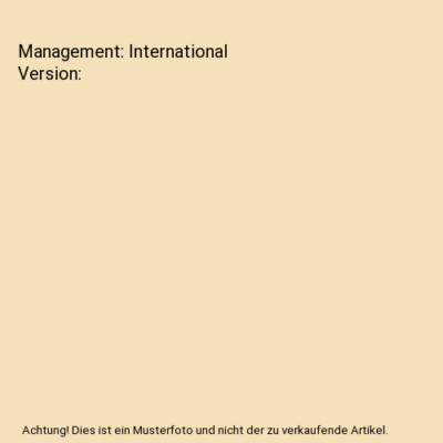 Management: International Version, Michael A. Hitt
