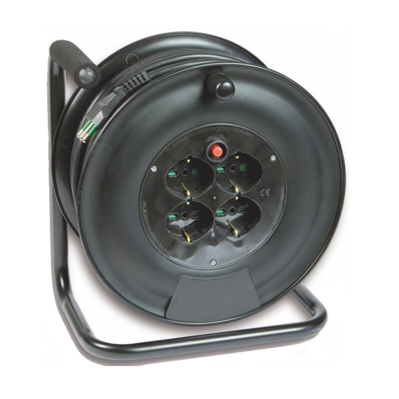 Avvolgicavo Fanton FME Art. 14611 su rullo con mt.25 cavo 3x1,5 e spina 16 Amp