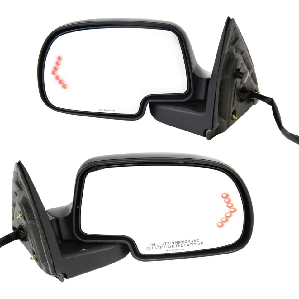 Power Mirror, Set of 2, Heated, Manual Fold for 1999-2006 Chevy Silverado 1500 — 第 2/4 张图片