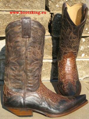 Sendra 3241 Schlange Cowboystiefel Westernstiefel Python Handmade Gr. 38 bis 46