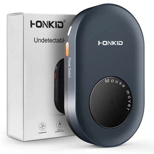 HONKID Undetectable Mouse Mover Jiggler with ON/Off Switch & USB Port Drive-Free