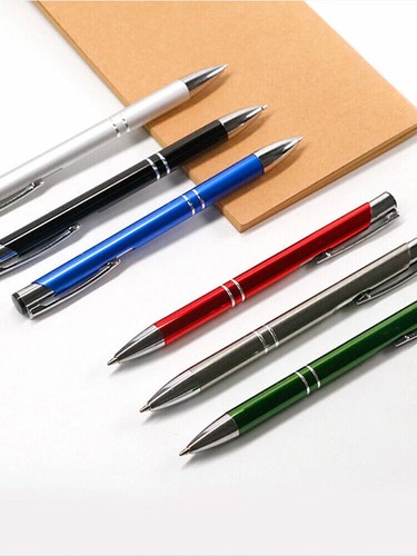 Full Metal Ballpoint Pen 1mm Black Ink Gel Pen Office Writing Stationery FashiUb - Picture 16 of 28