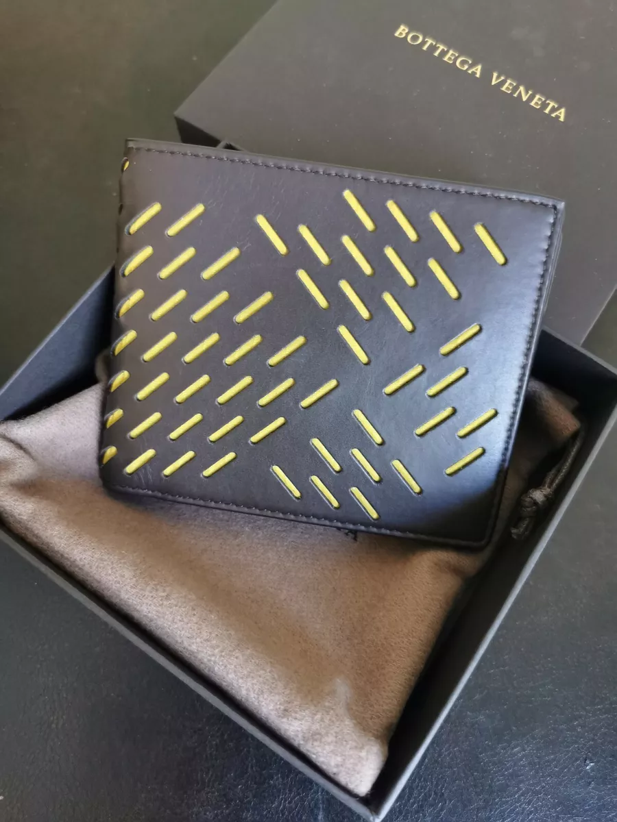 Bottega Veneta Yellow Ostrich Wallet