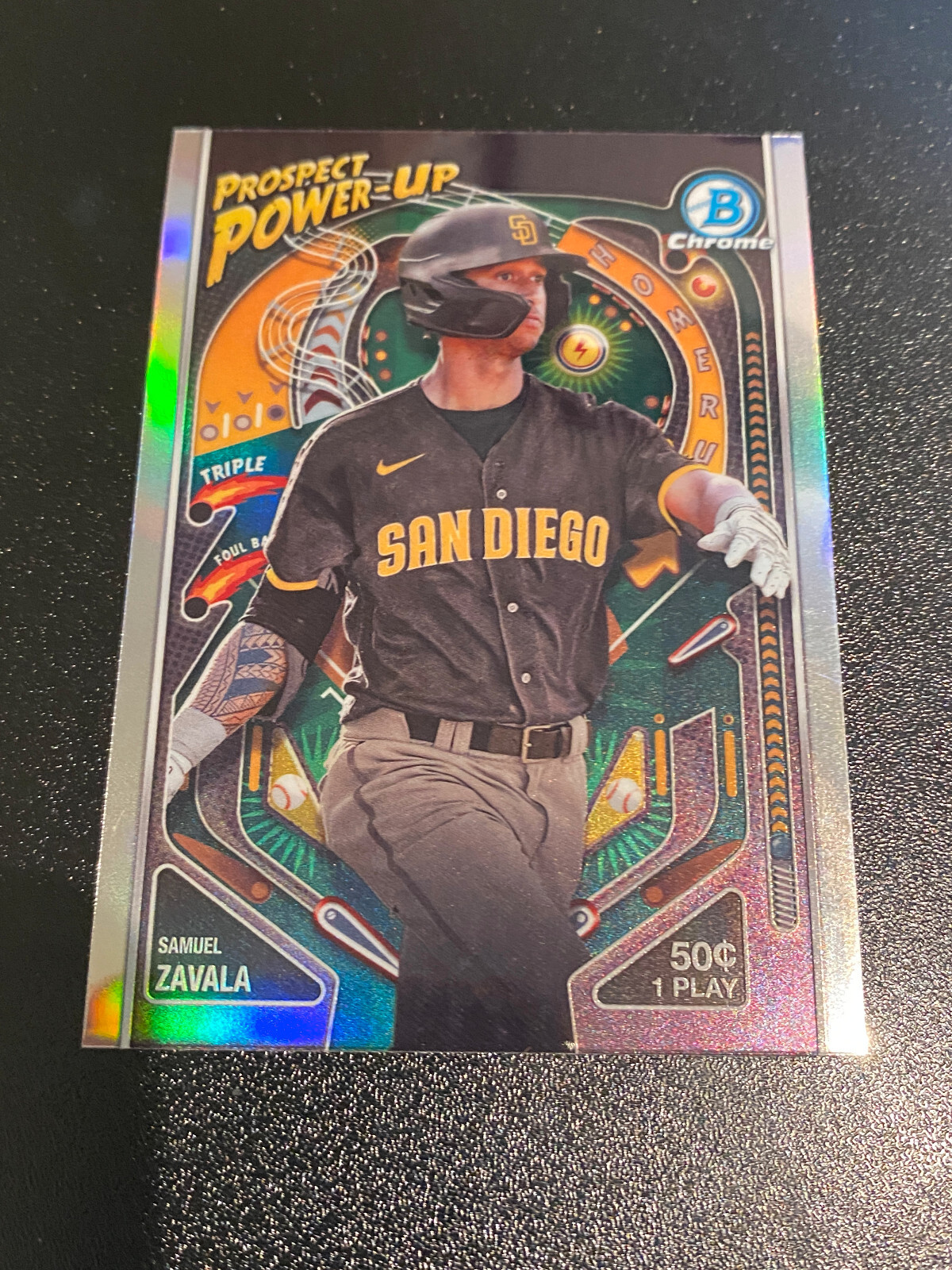 2024 BOWMAN PROSPECT POWER-UP REFRACTOR #PP-2 SAMUEL ZAVALA