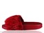 thumbnail 16  - Womens Slip On Flat Furry Rubber Slider Mules Fur Slipper Rihanna Sandals Size